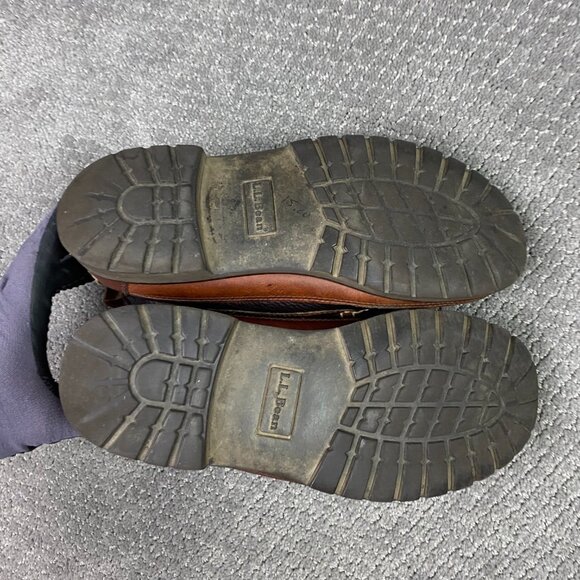 LL Bean Allagash Bison Chukka Boots Men's 9 D Brown Leather 0FCH1 OFCH1 - Picture 12 of 16